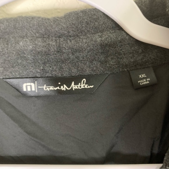 Travis Mathew Mens Elijah Gray 100% cotton button down Jacket pockets XXL - Picture 3 of 9